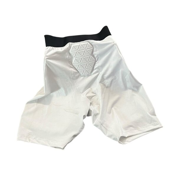 adidas Men's Padded Compression Sports Football Shorts White Size 2XL IM3608 - Picture 7 of 10